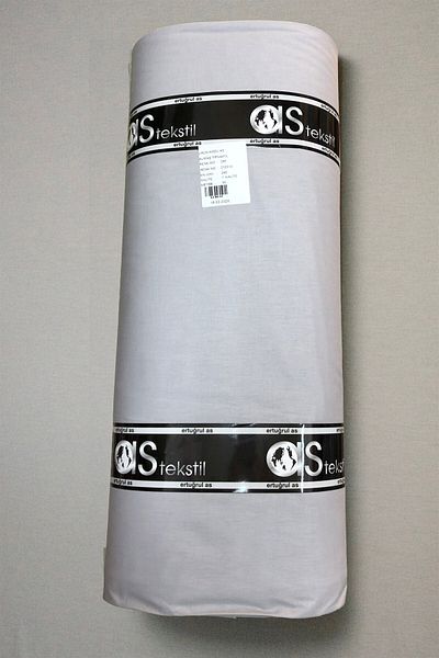 AS TEKSTİL Gray Poplin Fabric - Super Luxury Akfil 1 m