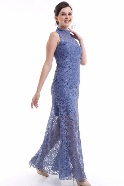 Ceylen Rochie de pește din dantelă cu guler