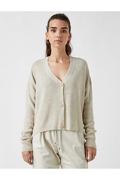 Koton Ζακέτα Crop με κουμπιά