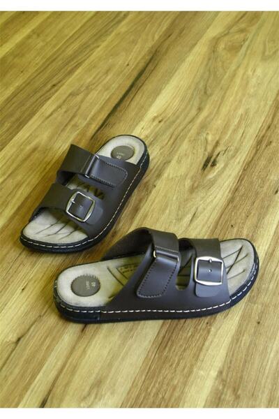 LETAO Lord Brown Men's Anatomical Orthopedic Comfortable Sole Daily Slippers