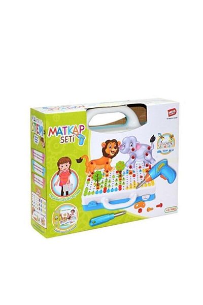BİRLİK TOYS 11b Drill Screwing And 3d Creative Mosaic Puzzle 198 Pieces Creative Portable Box Building Lego Game
