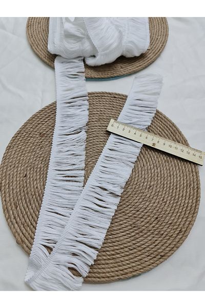 Esteks Dantel ve Tekstil Aksesuarları 5 Meters Strip Cotton Fringe Sewing Thread