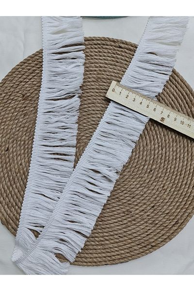Esteks Dantel ve Tekstil Aksesuarları 5 Meters Strip Cotton Fringe Sewing Thread