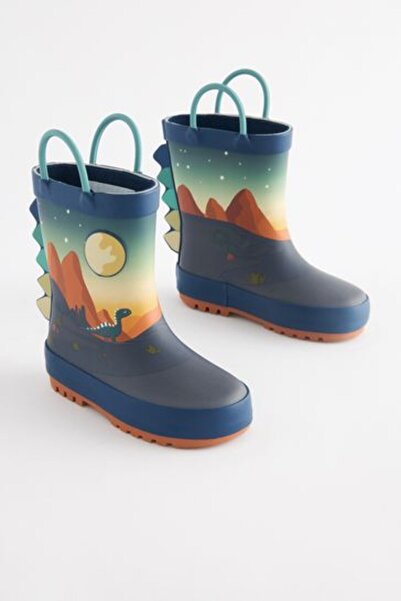 Next Baby Dinosaur Patterned Waterproof Rain Boots