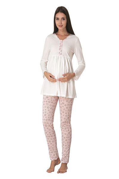 ByLohusa Effortt Pink Maternity Pajama Set