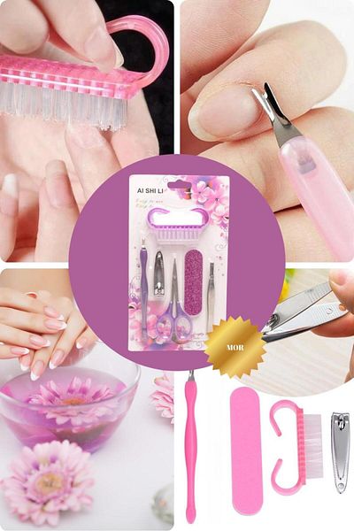 Raftantopla Mini Size Multi-purpose Nail Manicure Set - Multi-colored