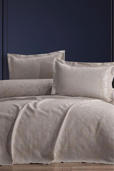 Çeyiz Diyarı Σετ Μονό Ζώδιο Πικέ - 180x240 Cappucino