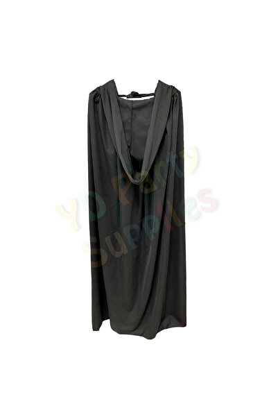 Yusuf Dirik YD Party Supplies Μαύρο μανδύα Halloween με κουκούλα 90 cm