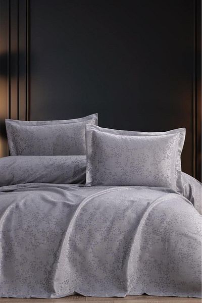 Çeyiz Diyarı Grey Burçak Single Pique Σετ - 180x240
