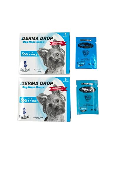 Dr.Sed Derma Drop 1-10 Kg Köpekler Için Deri Bakım Ürünü 2 Adet+Collagen For ...