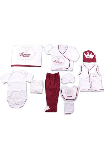 Miniworld Baby Boy Prince 10-Piece Hospital Release Bodysuit Set Gift Set Baby Gift Birth Gift