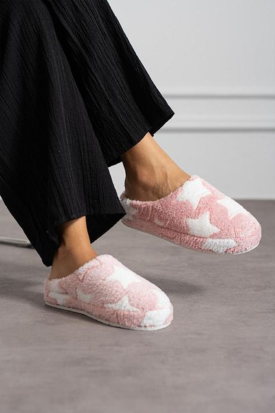 Moda Frato YILDIZ PELUŞ Γυναικείες Παντόφλες Σπιτιού - Χειμερινές Παντόφλες Αθόρυβη Σόλα