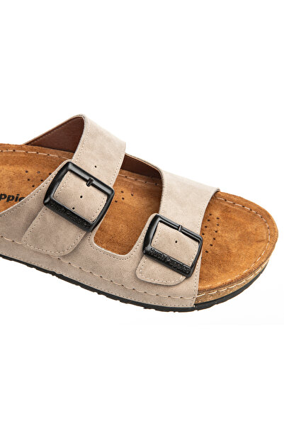 Hush Puppies Beauty 624250 - Genuine Leather Women's Slippers with Anatomical Sole and Adjustable Buckle