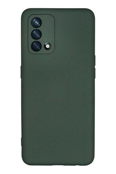 Hatreds Oppo A74 4G Uyumlu İçi Kadife Mat Renkli Kamera Korumalı Kılıf - Koyu...