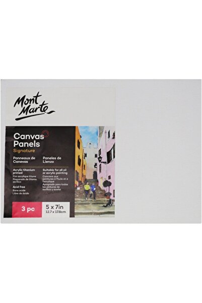 Mont Marte MM Kanvas Panel 12.7x17.8cm 3'lü Signature