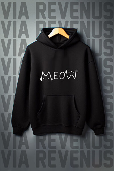 Vordevia MEOW Štampano - Trenerka sa širokim krojem i tri niti K Sa kapuljačom