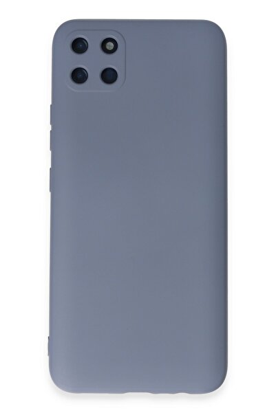 Hatreds Realme C11 Uyumlu İçi Kadife Mat Renkli Kamera Korumalı Kılıf - Gri