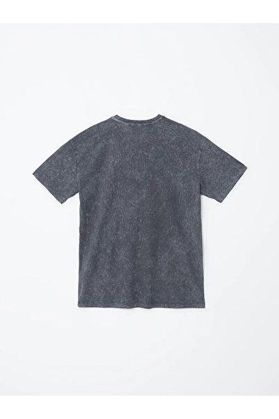 LC Waikiki XSIDE Anthrazit Scooby Doo bedrucktes Damen-T-Shirt – Rundhalsausschnitt