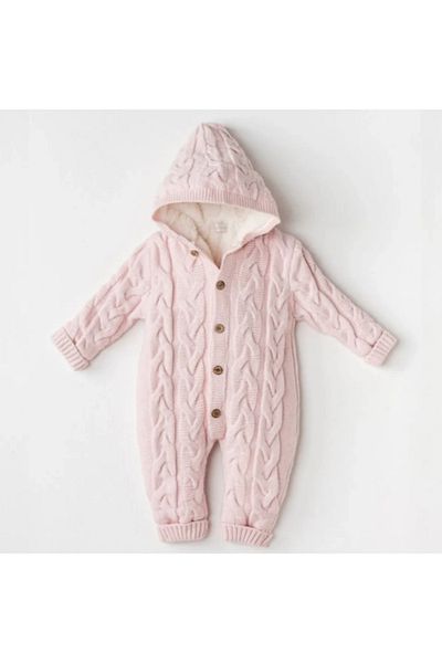 andywawa Andy Wawa Cosmonaut Knitwear Pramsuit Pink Melange