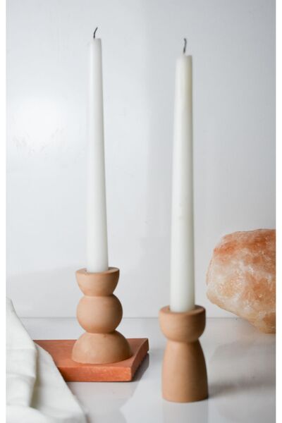 LALEZEN HOME Roma Sütun Şamdan 2li Set