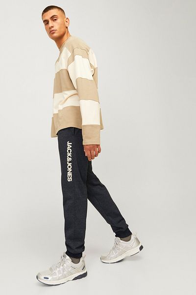 Jack & Jones Ανδρικό βαμβακερό παντελόνι - Jpstgordon 12258477   Ανθρακίτης