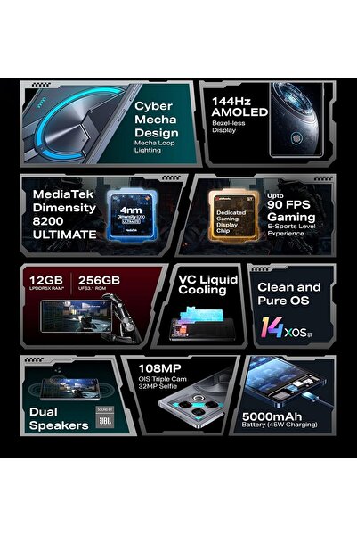 INFINIX GT20 Pro Dual SIM 12+12GB RAM 256GB 5G Mecha Orange