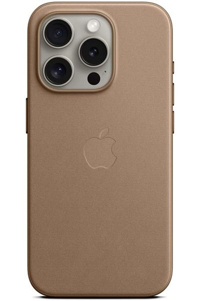 Apple FineWoven Case With MagSafe For iPhone 15 Pro Taupe