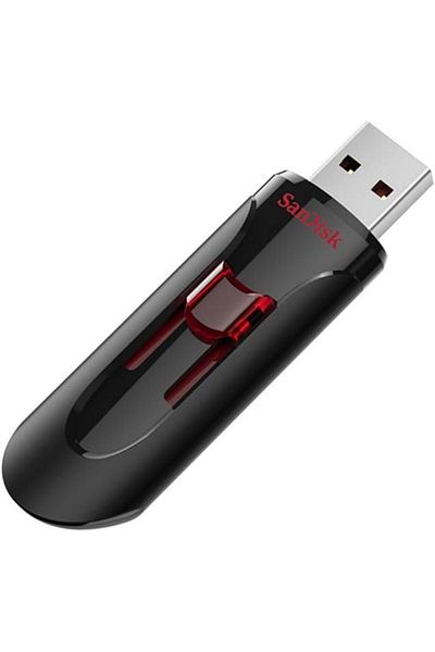 SanDisk محرك أقراص فلاش USB Cruzer Glide 3.0 سعة 64 جيجابايت باللون الأسود