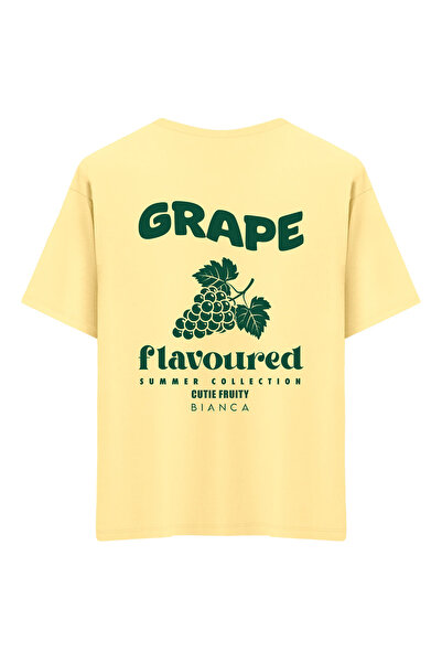 Mounte Bianca Unisex grožđe - Oversize kroj T-shirt