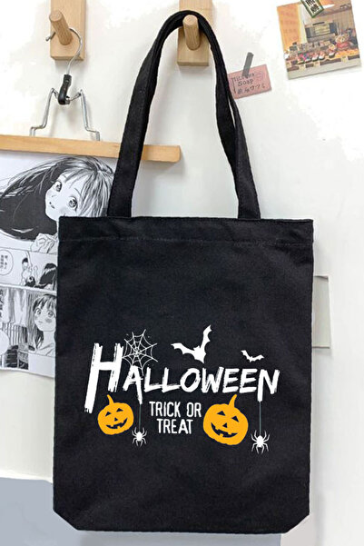 Darkhane Unisex Black Canvas Bag - Halloween and Halloween Gabardine Canvas