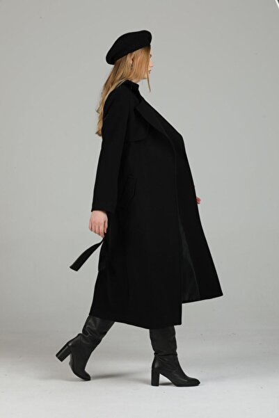 Pitti Women's Black Windbreaker Coat 70606