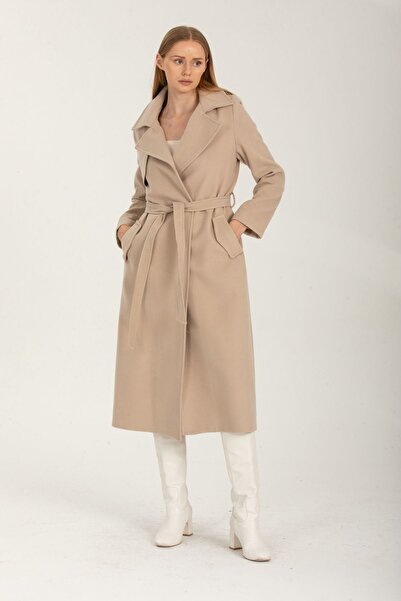 Pitti Women's Beige Windbreaker Coat