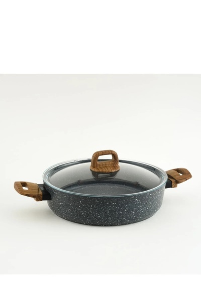 Leydi Marble Natura - 28cm Double Granite Pot and Pan Set