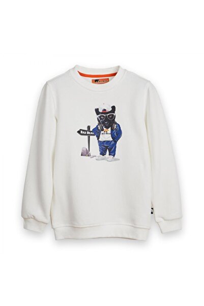 Bad Bear 24.06.12.006 سترة بانثر كرونيك جونيور سويت شيرت بيضاء للأطفال