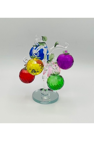 Furkan KRİSTAL DEKORATİF RENKLİ ELMA AĞACI