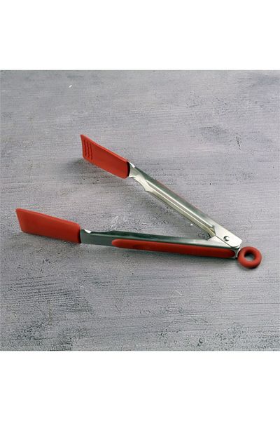 SİHİRLİ AYAKLAR Red Silicone Meat Tongs