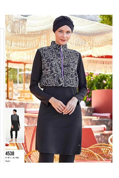 Adasea 4538 Zeyden Дълъг бански костюм с модерен дизайн
