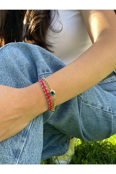 Şengül Handmade Anklet Bracelet Set 1 Anklet 1 Bracelet