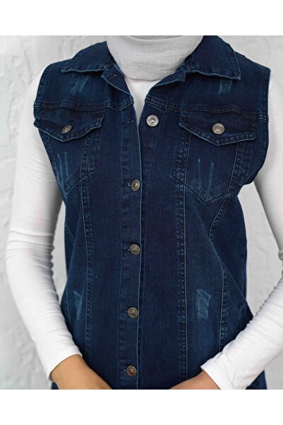 sorisso Шліфувальний детальний довгий джинсовий жилет