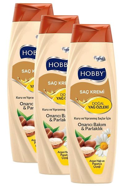 Hobby Argan Oil and Chamomile Flower Conditioner - 500 Mlx3 Pieces