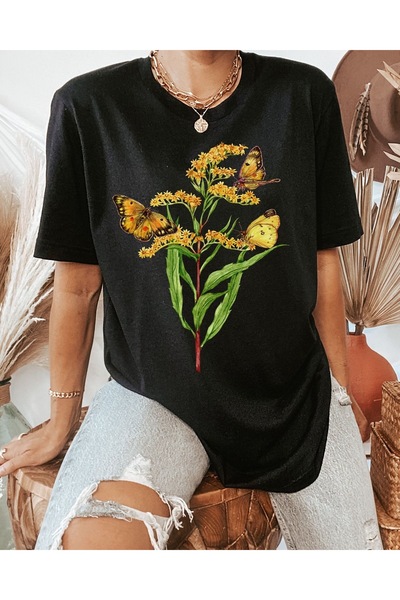 Jose Clothing Μπλουζάκι με στάμπα από οργανικό βαμβάκι Oversize Floral Series...