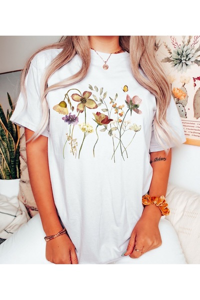 Jose Clothing Tricou imprimat cu mâneci scurte din bumbac organic