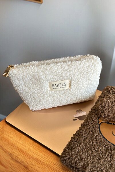 BAHELS Teddy Zippered Single Compartment Wallet Makeup Bag - Pen Holder and Pencil Case