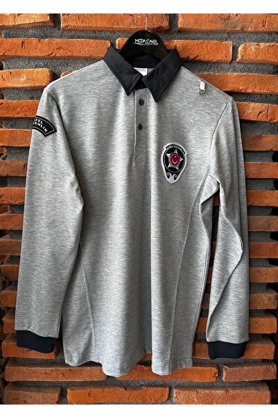 ModaCanel Yeni Kamu Personel Pamuklu Uzun Kol Unisex Kalıp Özel Güvenlik Sweatshirt (Uzun Kol Pamuk Likra)
