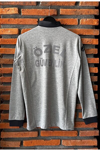 ModaCanel Yeni Kamu Personel Pamuklu Uzun Kol Unisex Kalıp Özel Güvenlik Sweatshirt (Uzun Kol Pamuk Likra)