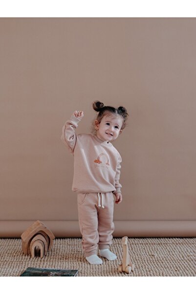 Lollie Baby&Kids Baby & Kids Top and Bottom Tracksuit Set, Printed 100% Cotto...