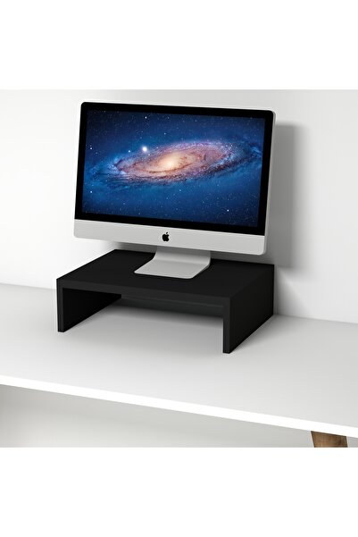 Emkawood Marry40 Black Monitor Riser Laptop Stand