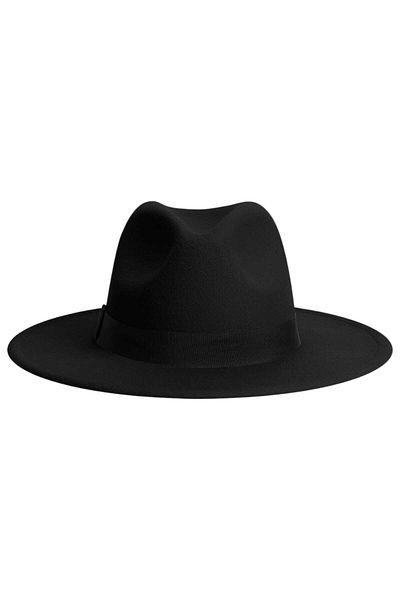 Trenderrs Black Unisex Fedora Hat