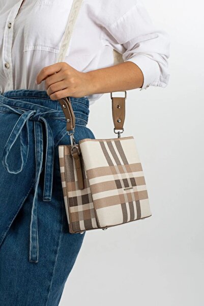 Just Polo new Season Plaid Women's Hand and Shoulder Bag