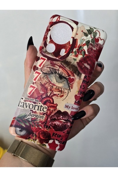 SUPER FRAME Xiaomi Mi 13 Lite Uyumlu Baskılı Şeffaf Telefon Kılıfı